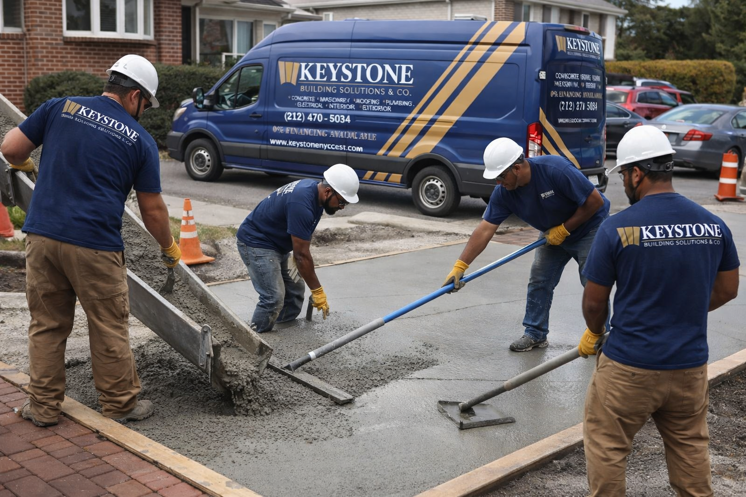 Keystone crew on a NYC job site
